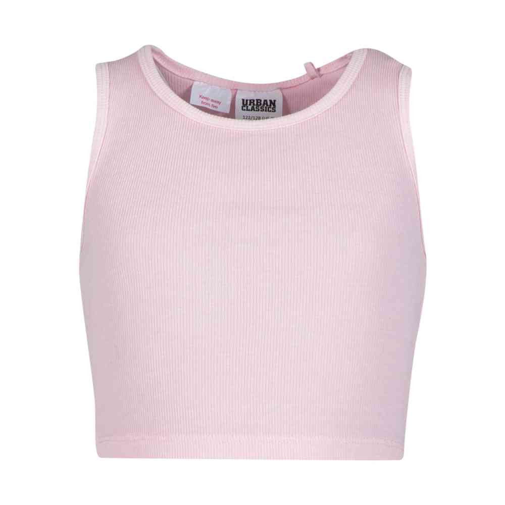 Urban Classics - Washed Rib Jersey Haut court pour enfants - Rose